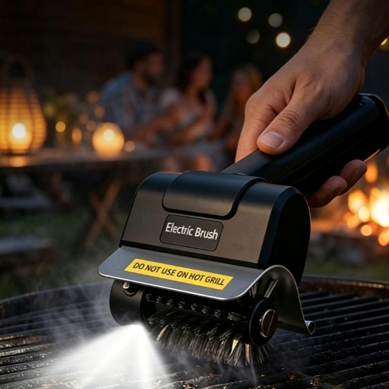 Outdoor Power Brush - فرشاة شواء كهربائية تعمل ببطارية مللي