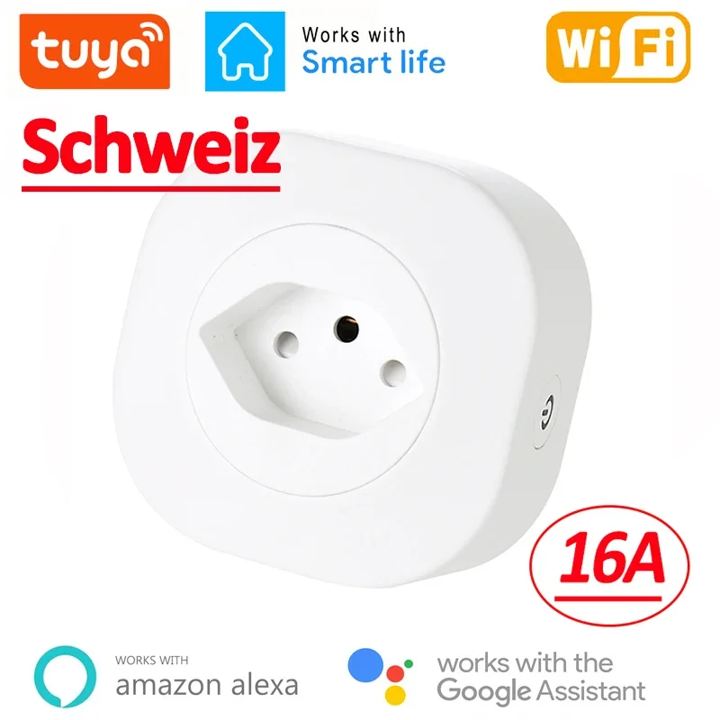 Outdoor Power Outlet Wifi - واي فاي المكونات الذكية 16A سويسرا