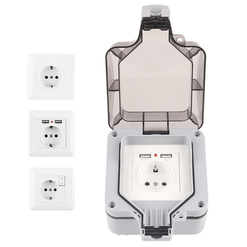 Outdoor Power Outlet Wifi - IP66 في الهواء الطلق مانعة لتسرب