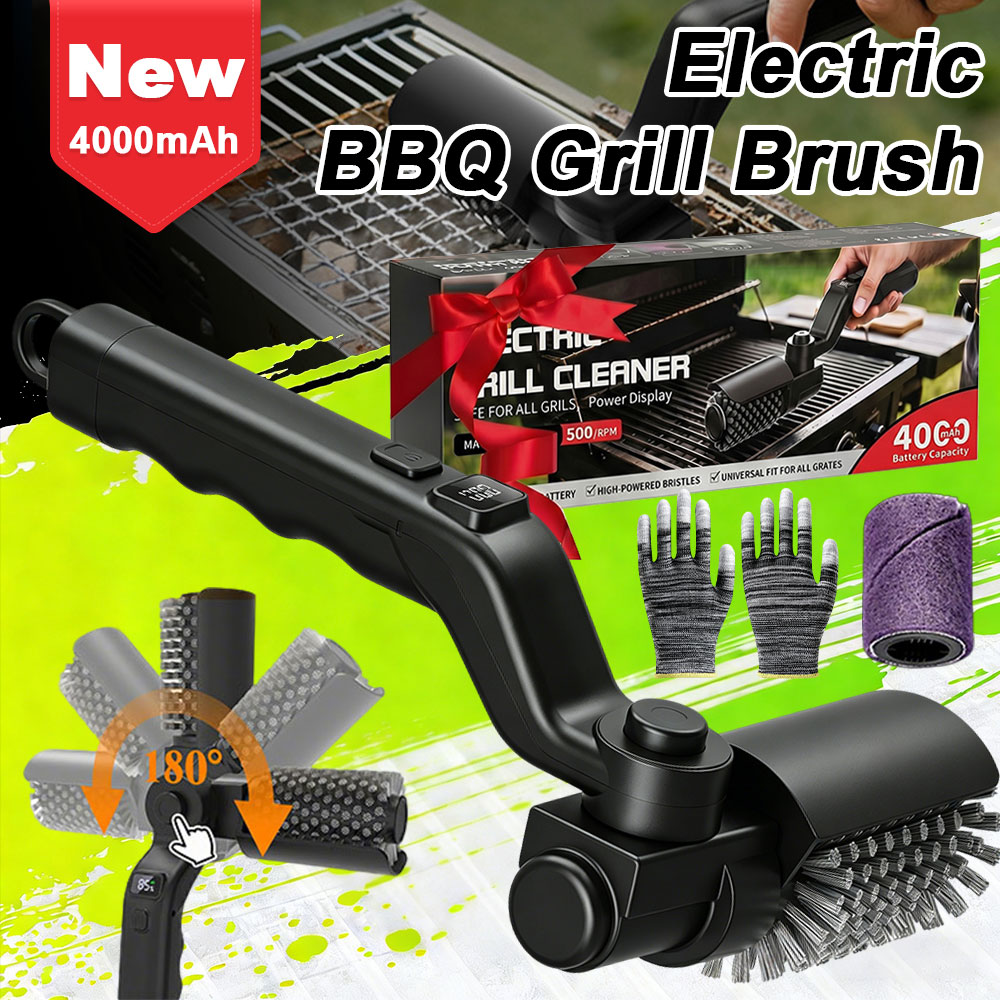 Outdoor Power Brush - فرشاة تنظيف الشواء الكهربائية، فرشاة تنظيف