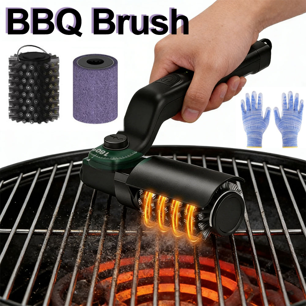 Outdoor Power Brush - فرشاة شواء كهربائية قابلة لإعادة الشحن،