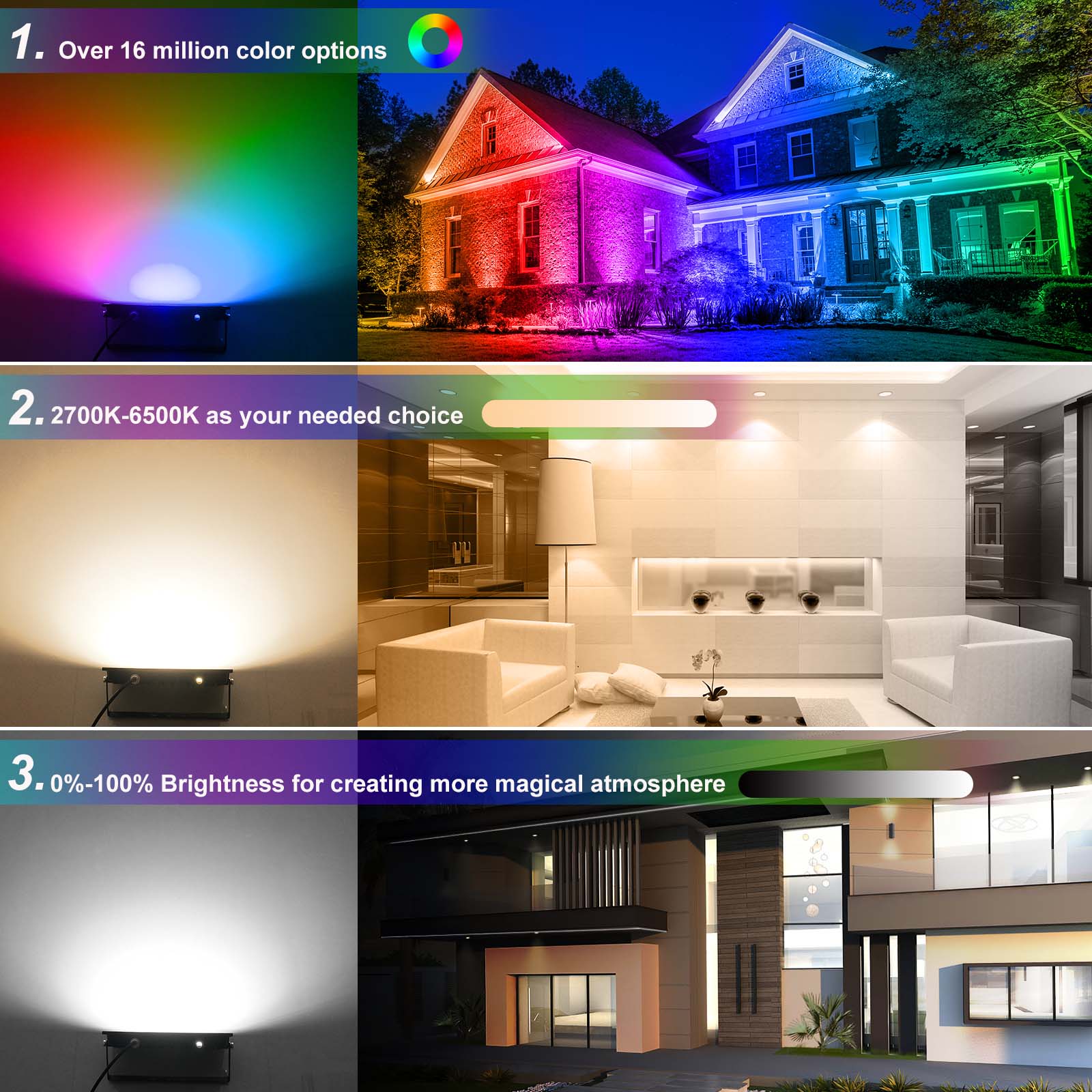 T-شروق الشمس 100 واط RGB الذكي - مراجعة Outdoor Power Outlet Wifi وسعره