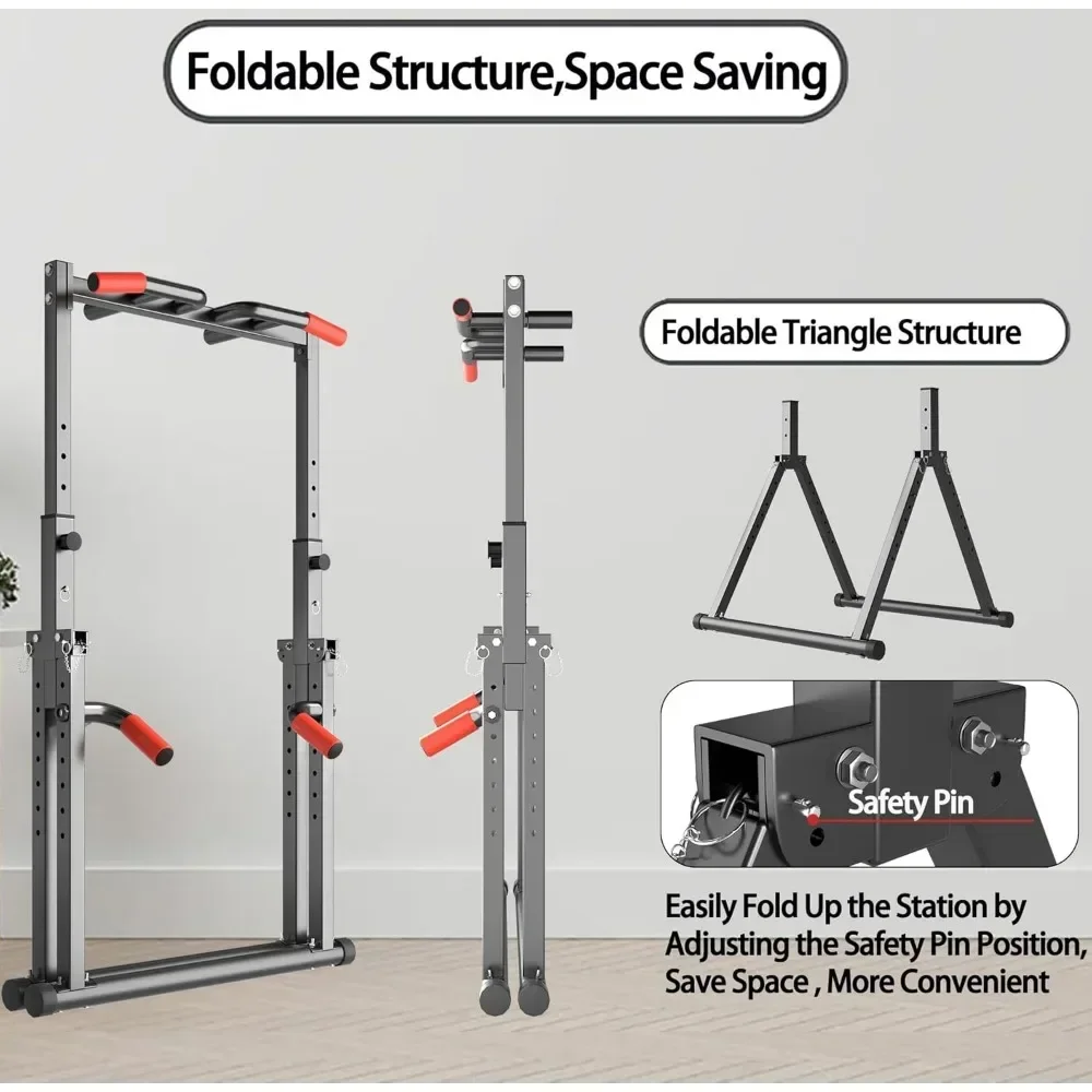 برج تمارين قابل للطي متعدد الو - مراجعة Outdoor Power Tower Pull Up Bar وسعره