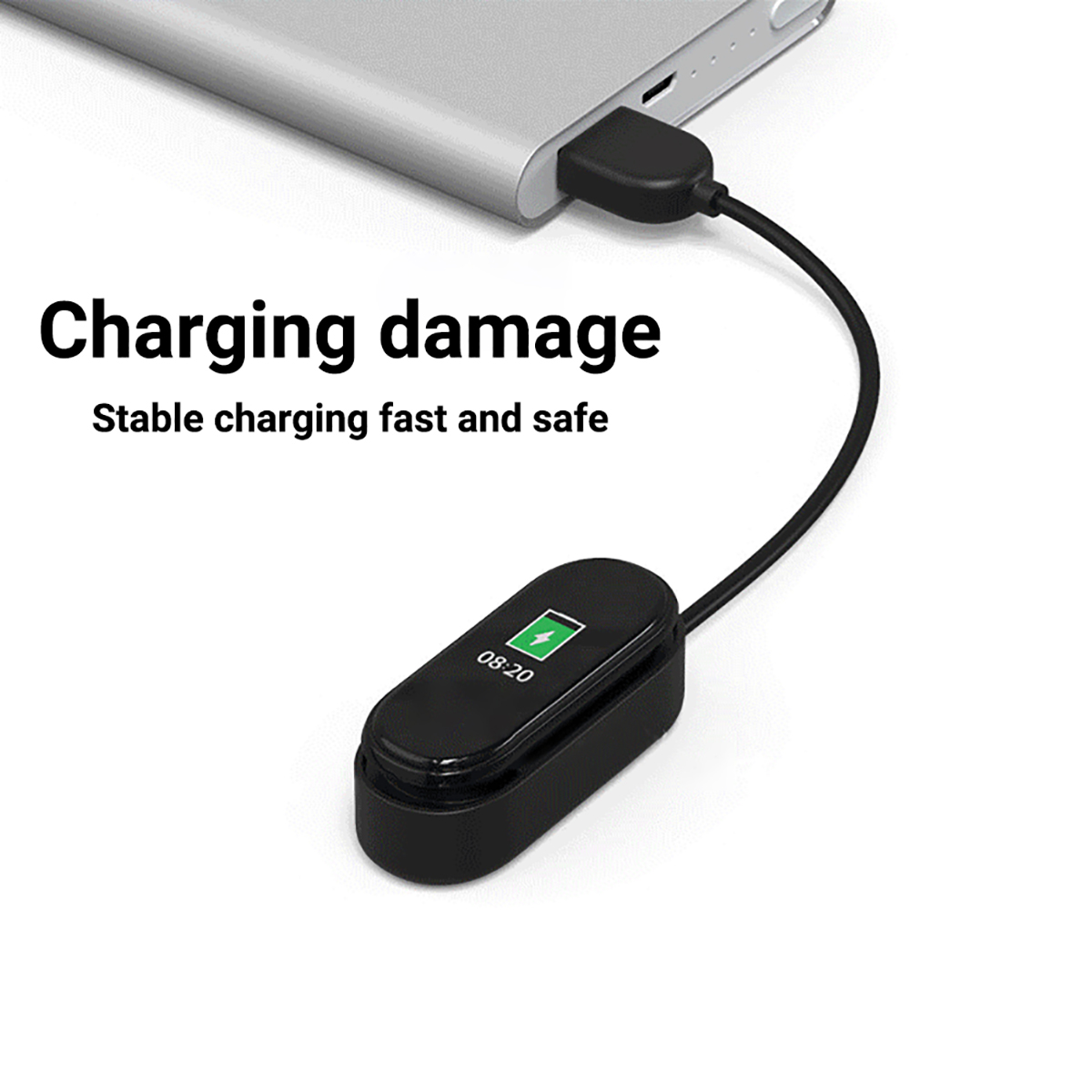 كابل شحن USB ذكي لسوار شاومي M - مراجعة Xiaomi Outdoor Power Supply وسعره
