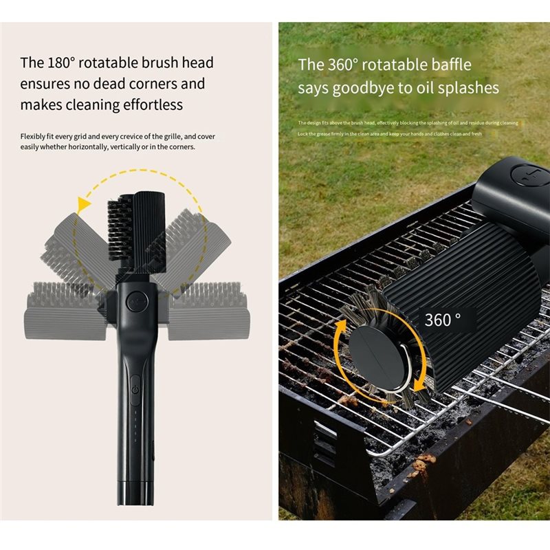 فرشاة شواء كهربائية قوية برأس  - مراجعة Outdoor Power Brush وسعره