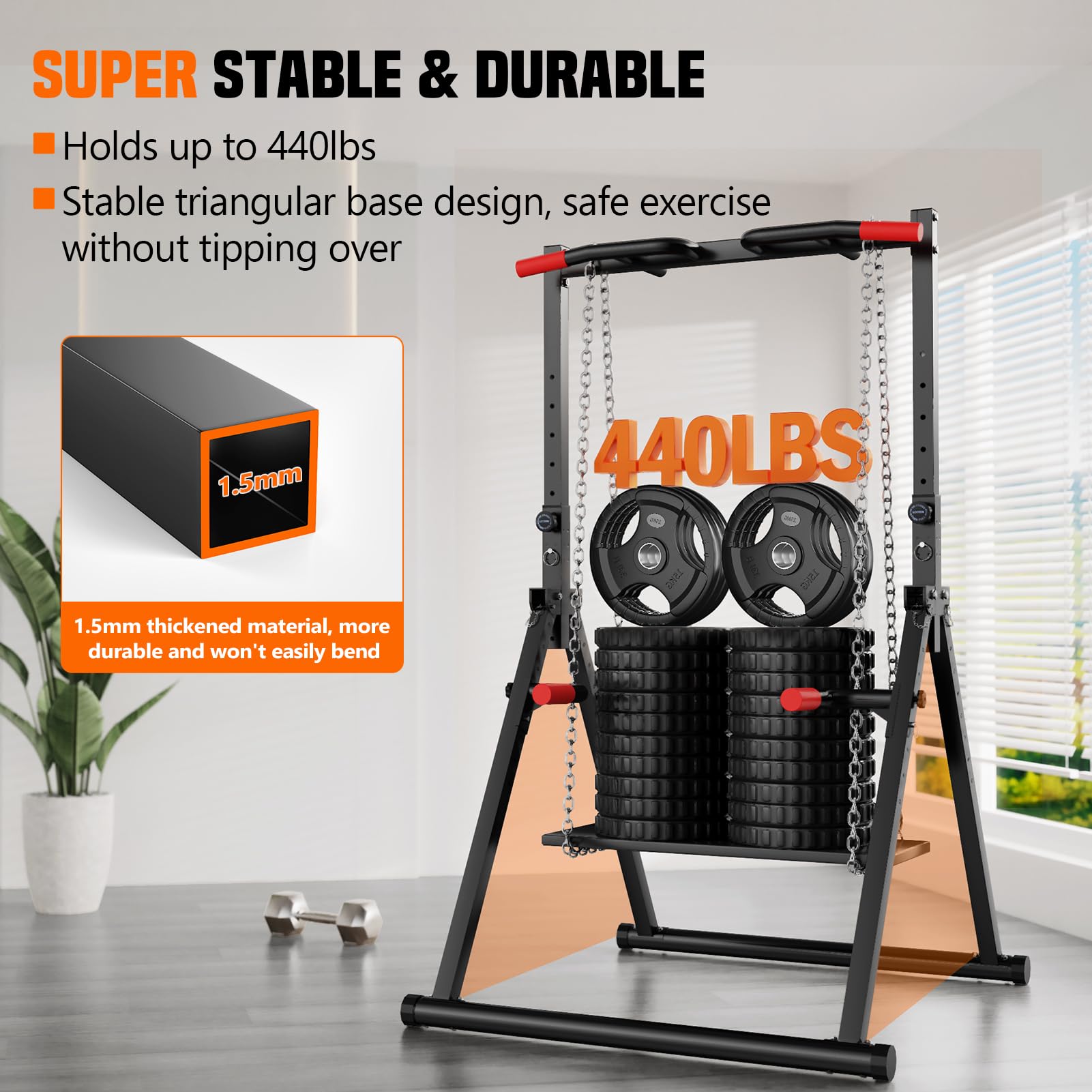 برج طاقة قابل للطي، قضيب سحب ل - مراجعة Outdoor Power Tower Pull Up Bar وسعره