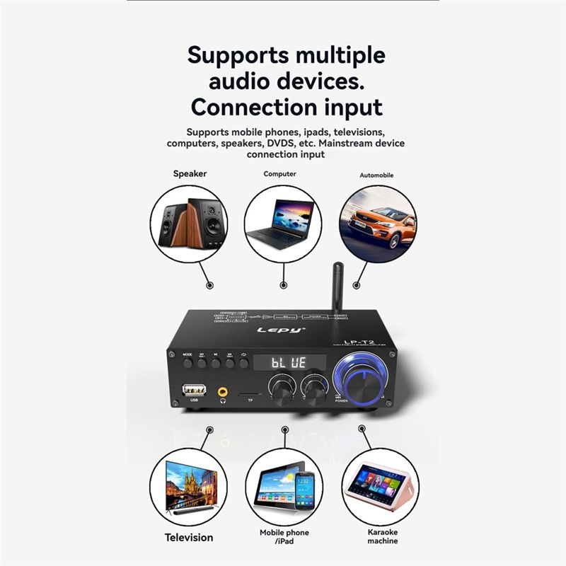 Lepy LP-T2 Hifi مضخم الصوت 2 ق - مراجعة Outdoor Power Amplifier وسعره