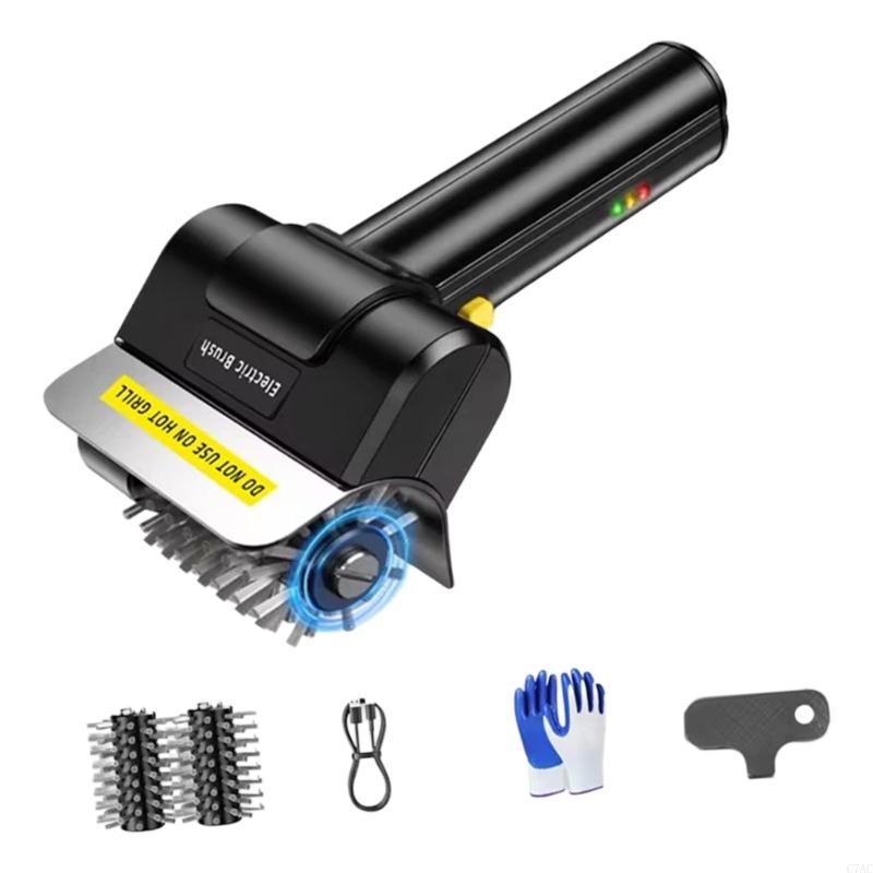 فرشاة شواء كهربائية تعمل ببطار - مراجعة Outdoor Power Brush وسعره