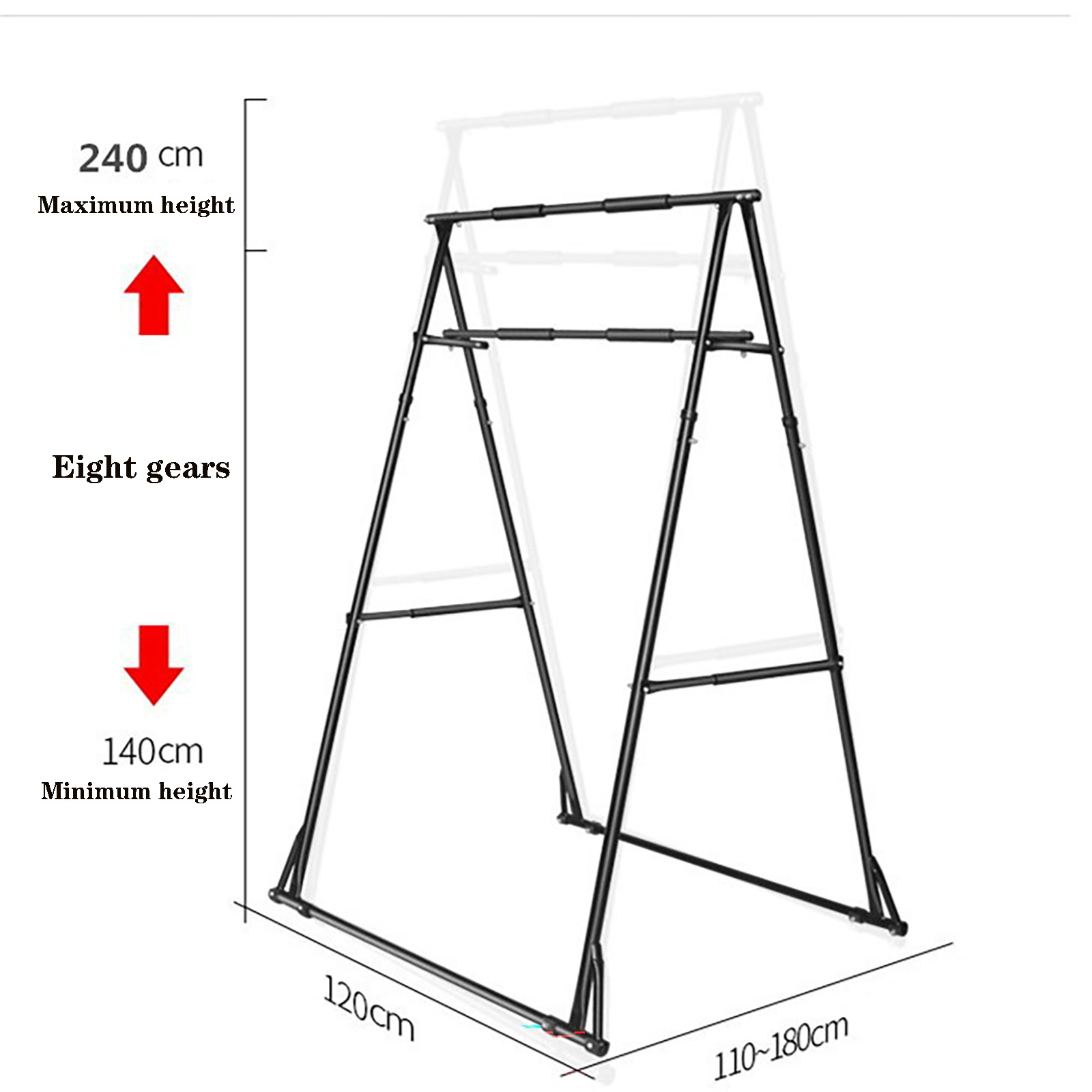 جهاز تمارين منزلي عالي الجودة، - مراجعة Outdoor Power Tower Pull Up Bar وسعره