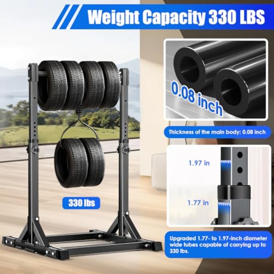 عمود سحب قابل للتعديل وقائم بذ - مراجعة Outdoor Power Tower Pull Up Bar وسعره