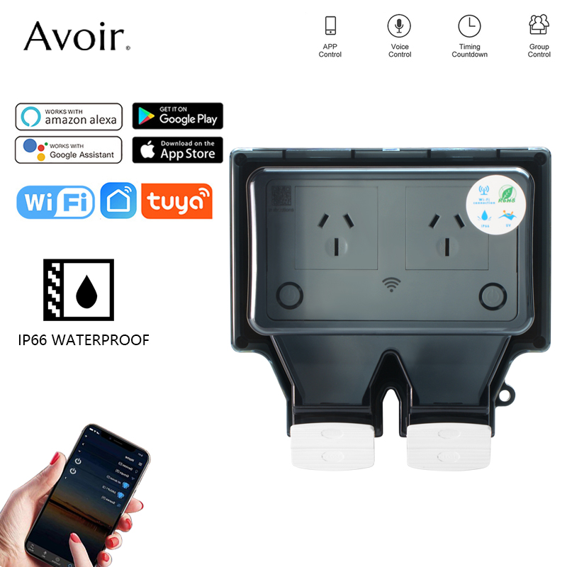 مقبس كهربائي مقاوم للماء مع مؤ - مراجعة Outdoor Power Outlet Wifi وسعره